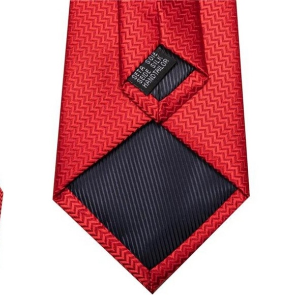 Mens Plaid Tie Pocket Square Cufflinks Set Formal Wedding Business Suit